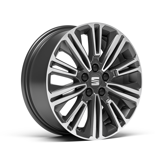 16" Nükleer Gri Alüminyum Alaşımlı Jantlar (Design 20/3 Machined)